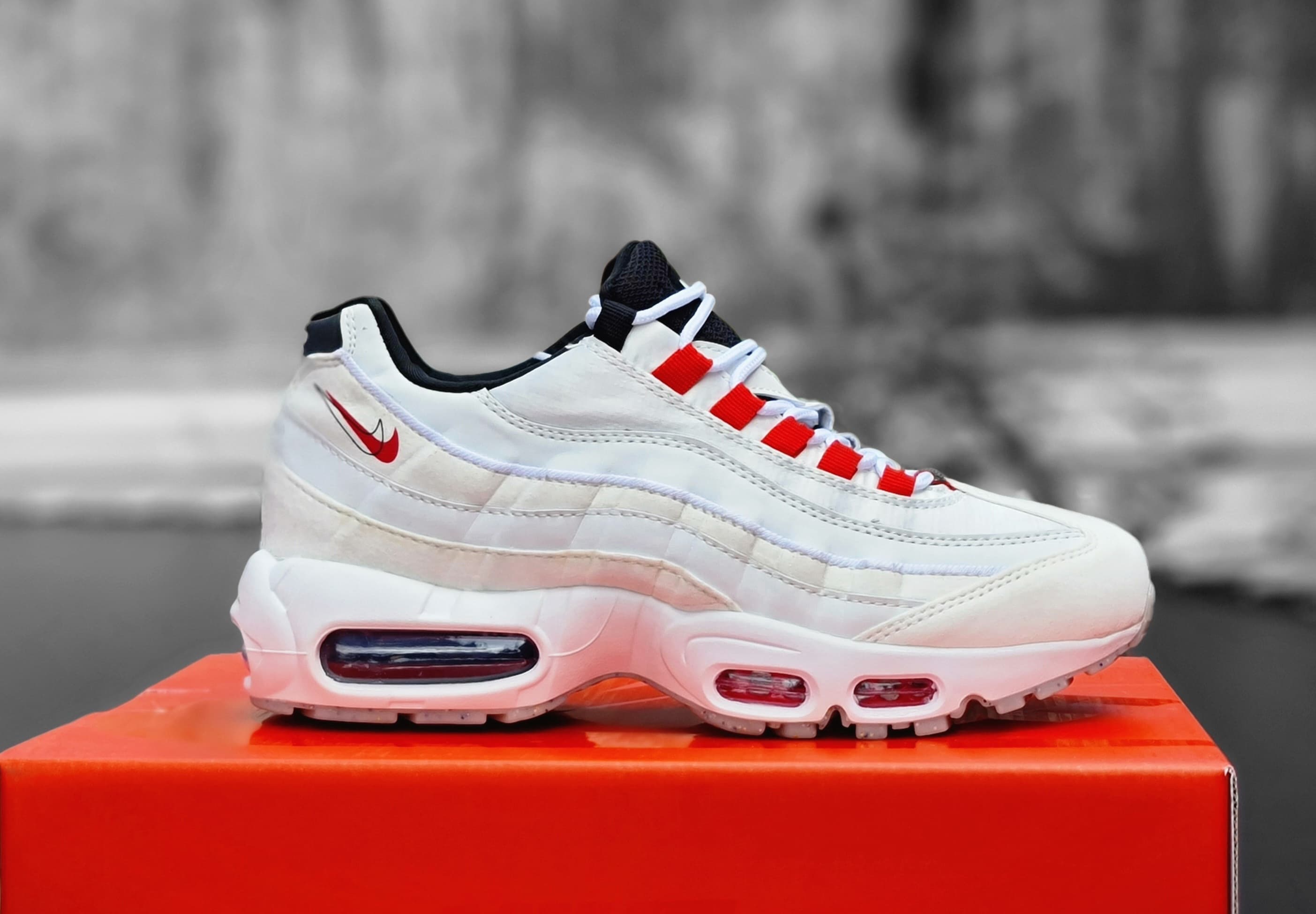 Nike air max 95 mujer rojas best sale