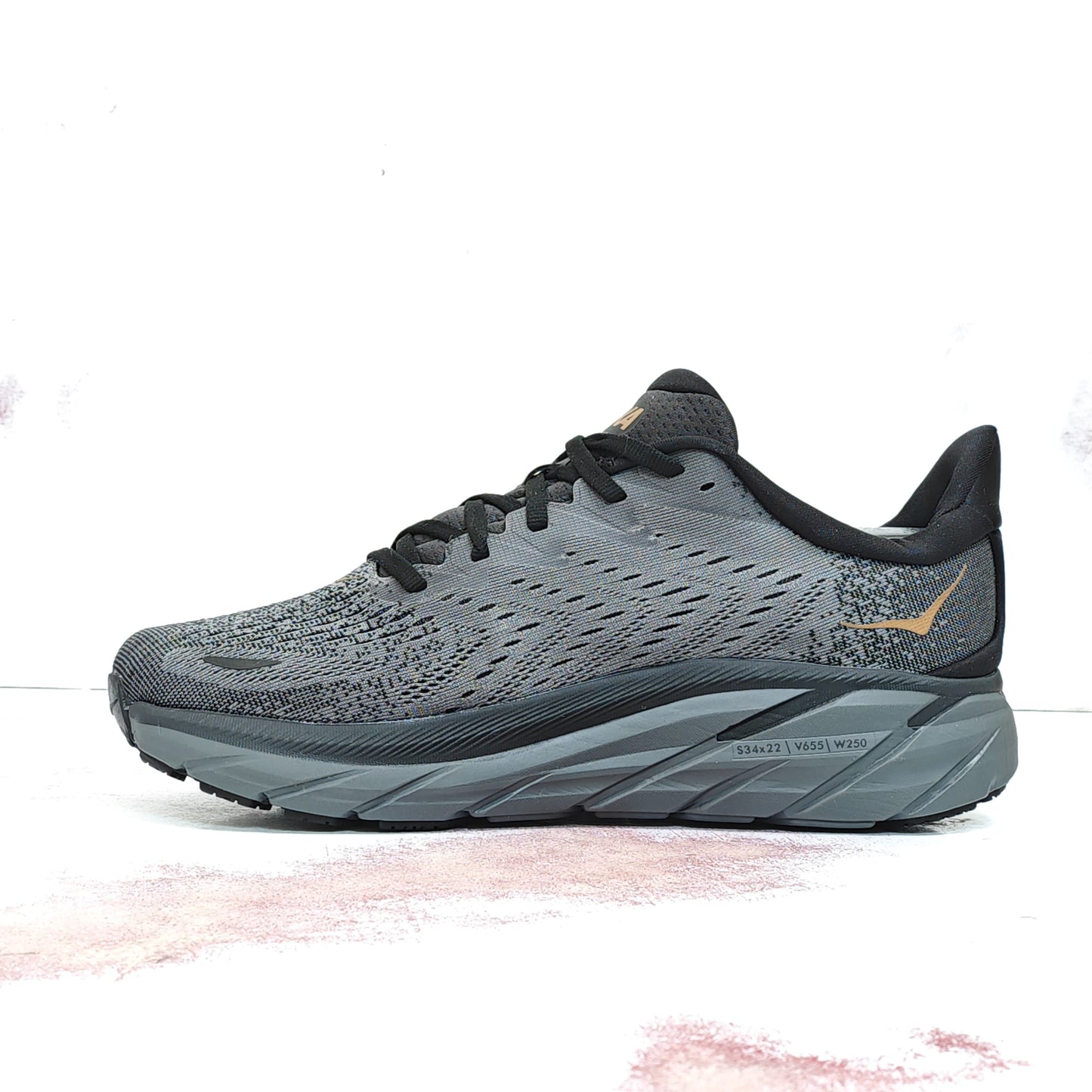 HKA ONE CLIFTON 8 ANTHRACITE GREY RUNNING