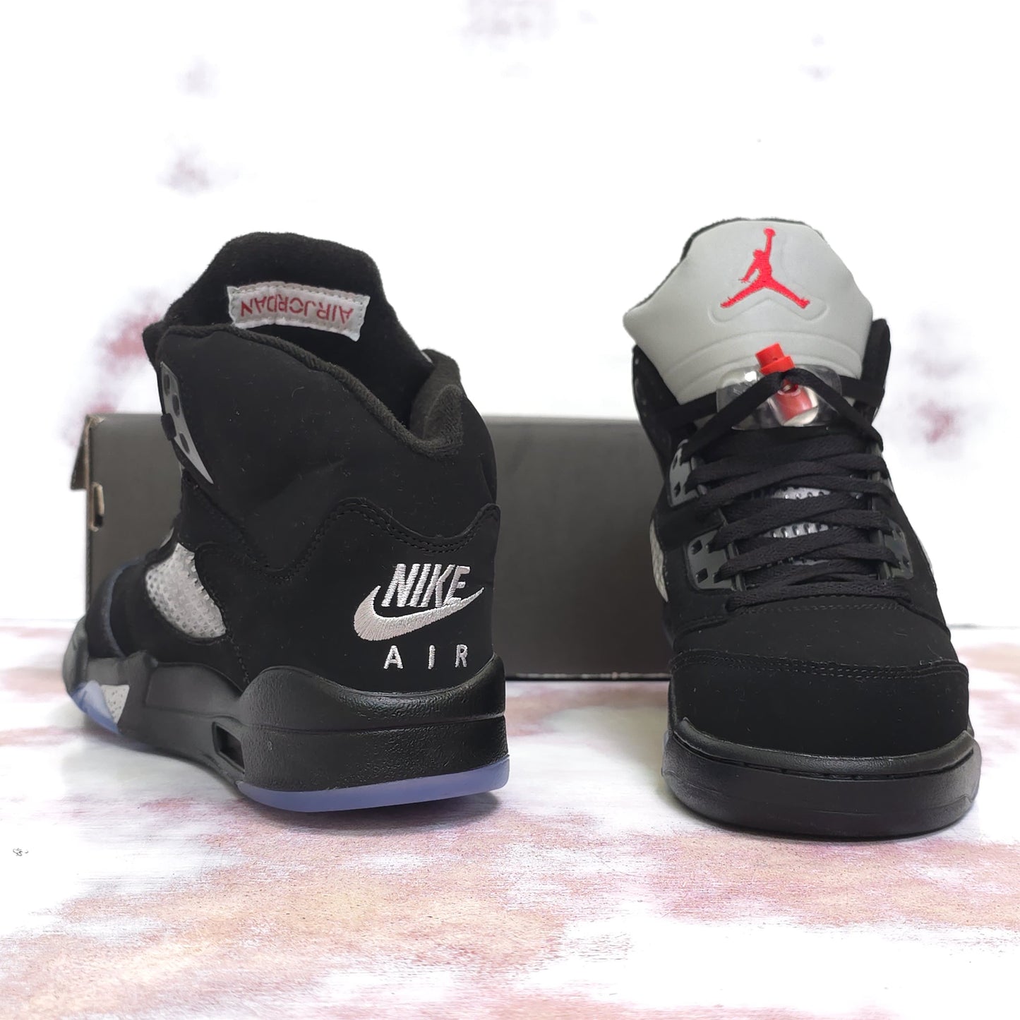 JRDN RETRO 5 BLACK METALLIC