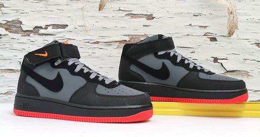 NKE AIR FORCE ONE MID HOT LAVA