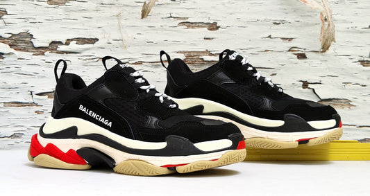 BLNCG TRIPLE S BLACK WHITE RED