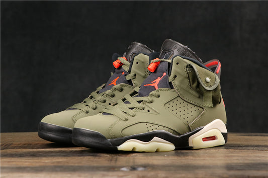 JRDN RETRO 6 TRAVIS OLIVE