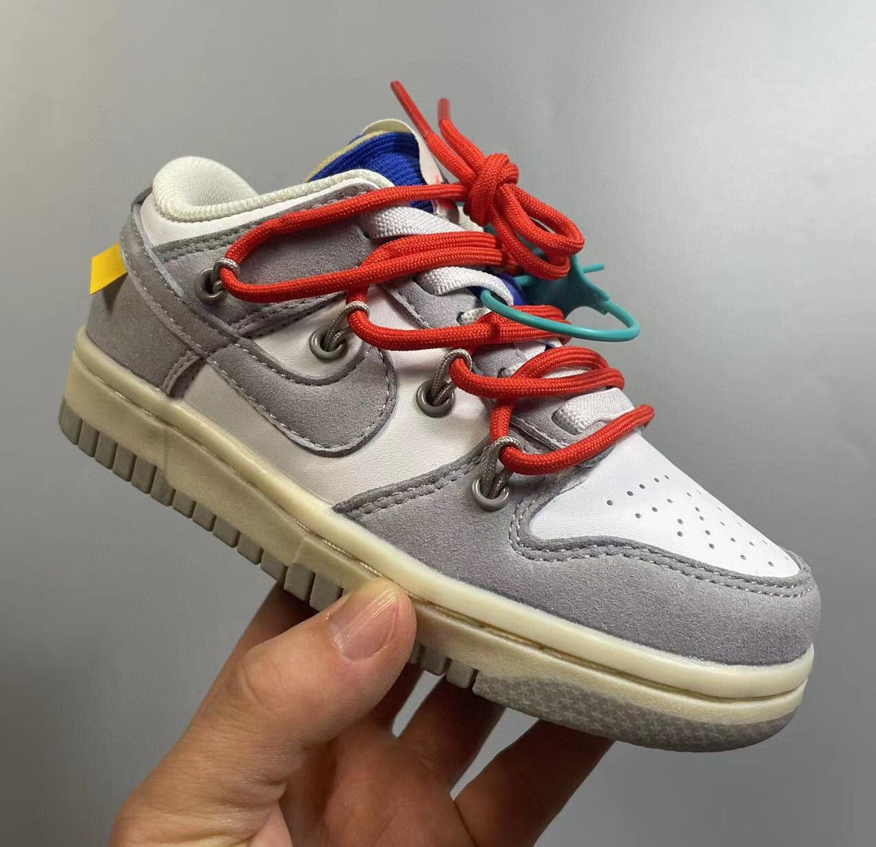 NKE SB DUNK CUSTOM GREY KIDS